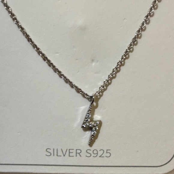 Jewelry - Sterling Silver S925 Lightning Pendant Women’s Necklace